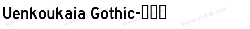 Uenkoukaia Gothic字体转换